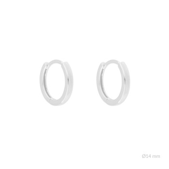 Silver earrings | Ø14mm