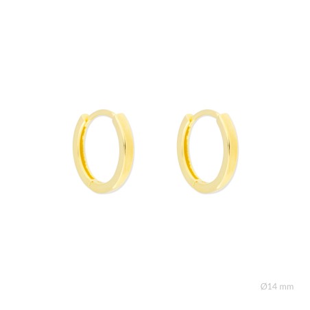 Boucles d'oreilles en Argent | Ø14mm