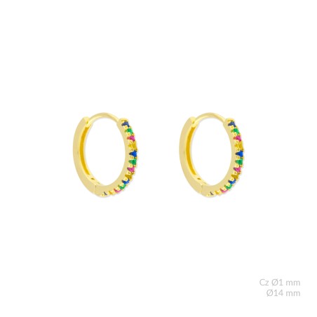 Silver earrings | Ø14mm