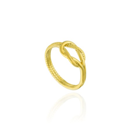 Anillo Dorado Liso Ajustable