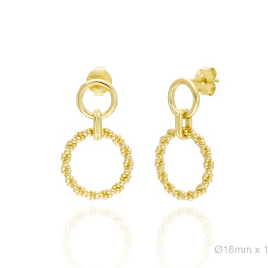 Boucles d'oreilles Argent lisse