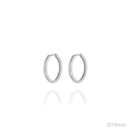 Boucles d'oreilles Argent lisse