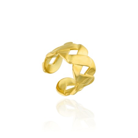 Anillo Dorado Liso Ajustable