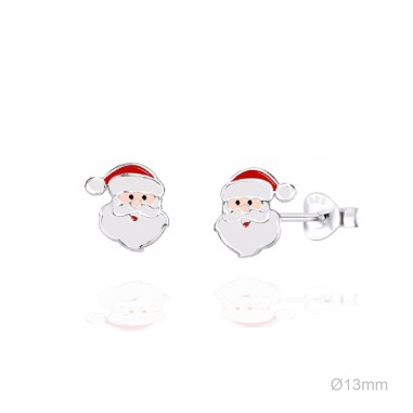 Pendientes Presión Papá Noel Esmalte