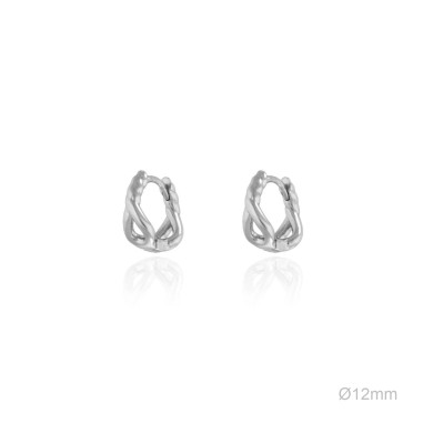 Boucles d'oreilles Argent lisse