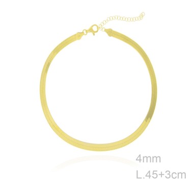 Gargantilhas Prata lisa