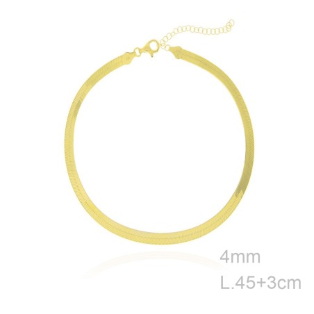 Gargantilla Dorada Cleopatra 4mm