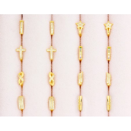 Brincos de Prata Esterlina com zircônia