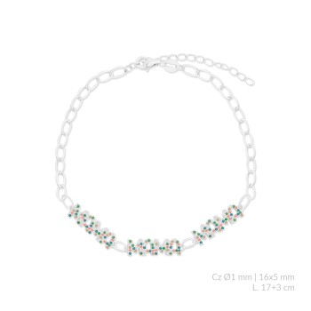 Pulsera de Plata de Ley con...