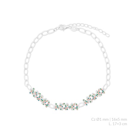 Bracelet en Argent avec oxyde de zirconium