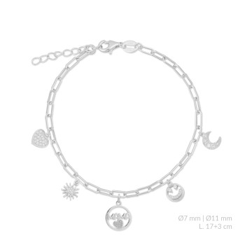 Bracelet en Argent avec...
