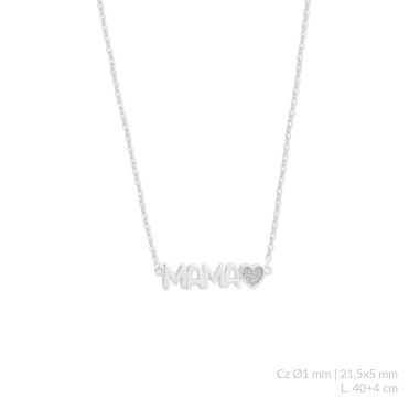 Sautoir en Argent avec oxyde de zirconium