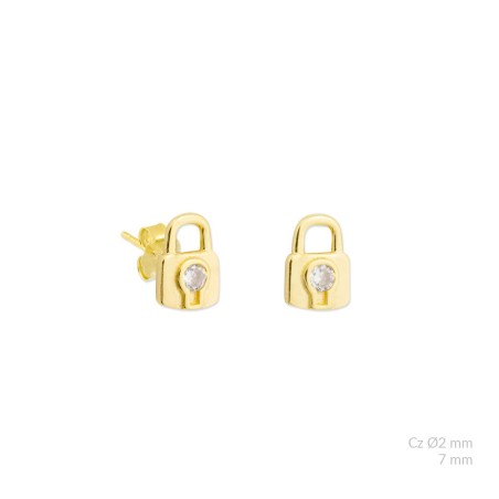 Boucles d'oreilles en Argent avec oxyde de zirconium