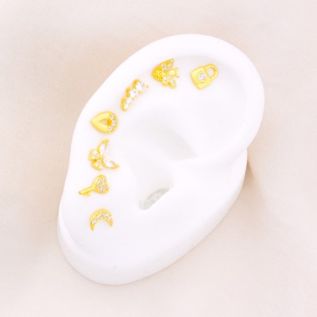 Boucles d'oreilles en Argent avec oxyde de zirconium