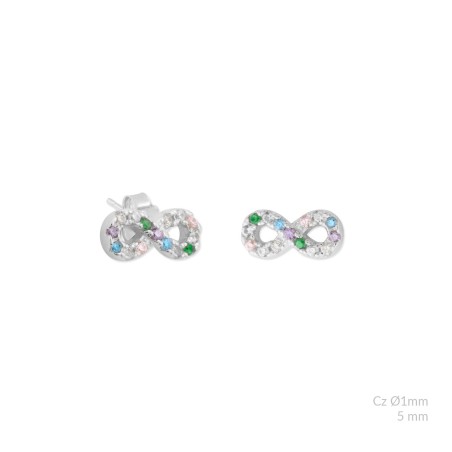 Boucles d'oreilles en Argent avec oxyde de zirconium