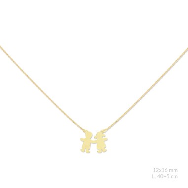 Silver necklace with cubic zirconium | Boy / Girl