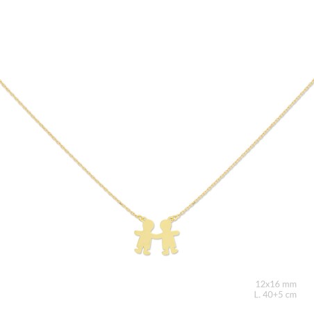 Silver necklace with cubic zirconium | Boy / Boy