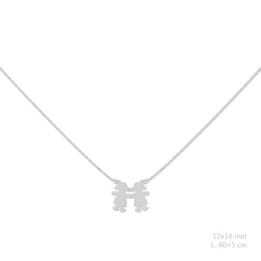 Silver necklace with cubic zirconium | Girl / Girl