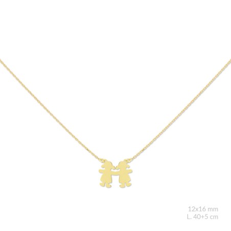 Silver necklace with cubic zirconium | Girl / Girl