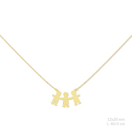 Silver necklace with cubic zirconium | Boy / Boy / Boy