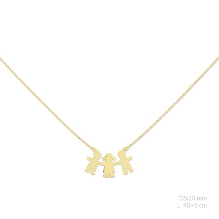 Silver necklace with cubic zirconium | Boy / Girl  / Boy