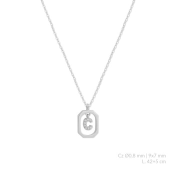 Silver necklace | C