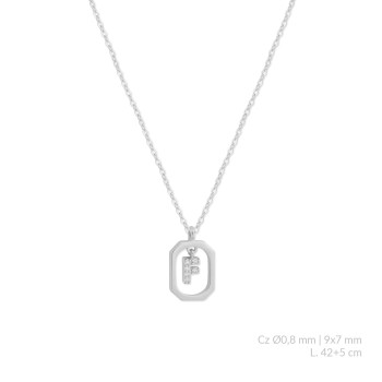 Silver necklace | F