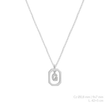 Silver necklace | G