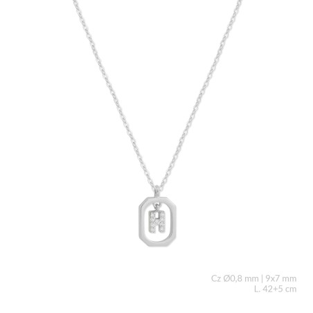 Silver necklace | H