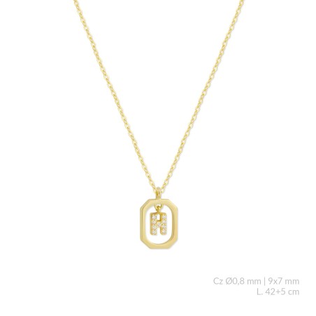 Gargantilha em Prata Esterlina | H