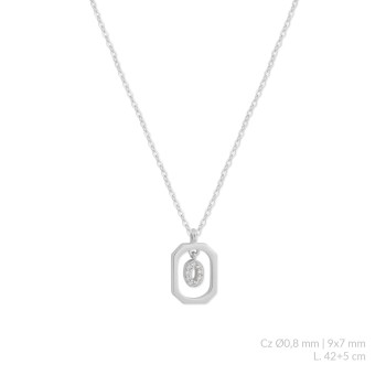 Silver necklace | O