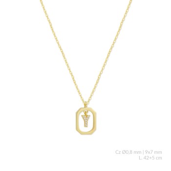 Silver necklace | Y