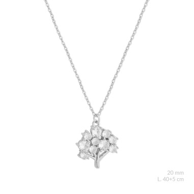 Sautoir en Argent avec oxyde de zirconium