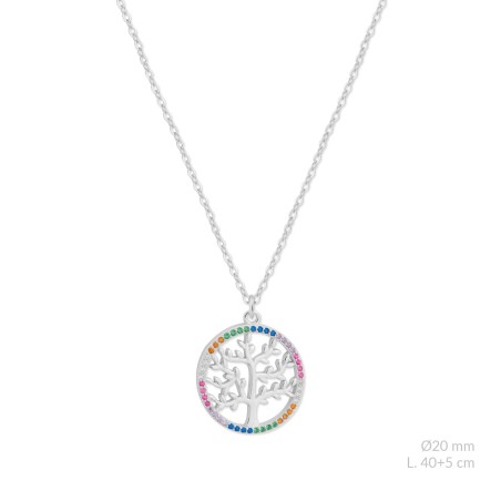 Sautoir en Argent avec oxyde de zirconium