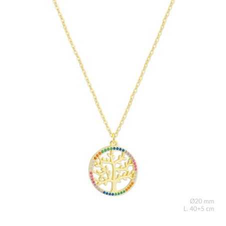 Gargantilla de Plata de Ley con circonitas