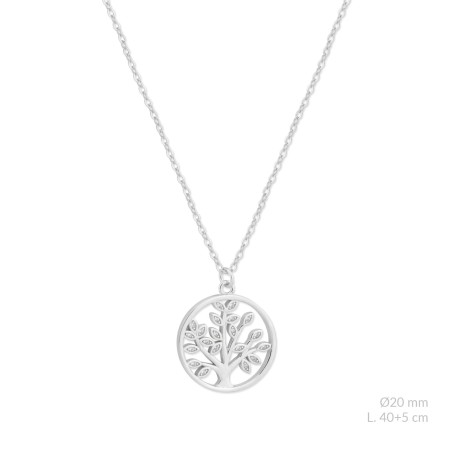 Sautoir en Argent avec oxyde de zirconium