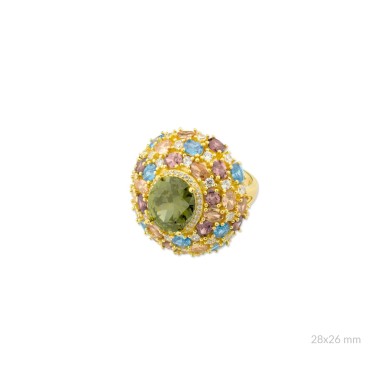 Bague en Argent avec oxyde de zirconium