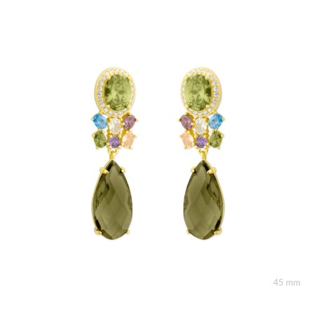 Boucles d'oreilles en Argent avec oxyde de zirconium