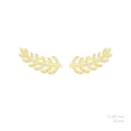 Boucles d'oreilles en Argent avec oxyde de zirconium