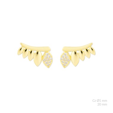 Boucles d'oreilles en Argent avec oxyde de zirconium