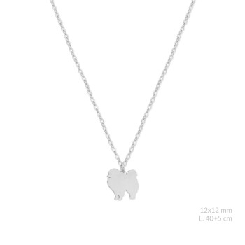 Silver necklace | Pomeranian