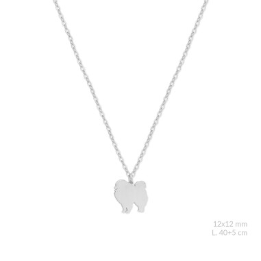 Silver necklace | Pomeranian