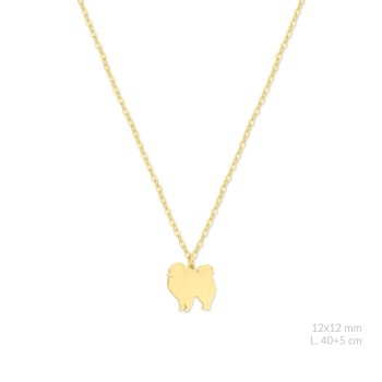 Silver necklace | Pomeranian