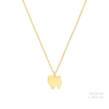 Silver necklace | Pomeranian