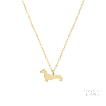 Silver necklace | Dachshund...