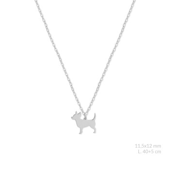 Silver necklace | Chihuahua