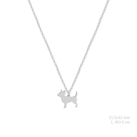 Silver necklace | Chihuahua