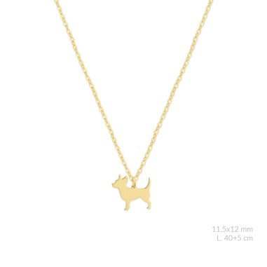 Silver necklace | Chihuahua