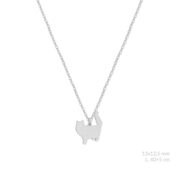Silver necklace | Gato con...
