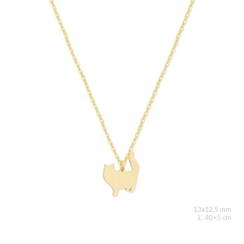 Silver necklace | Gato con...
